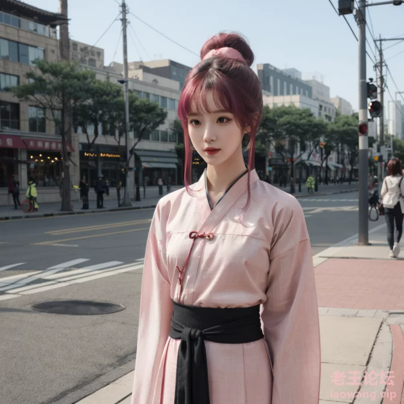 00003-1589535328-Girl, outside, Chinese Hanfu, pink hair, cute face, body,.png